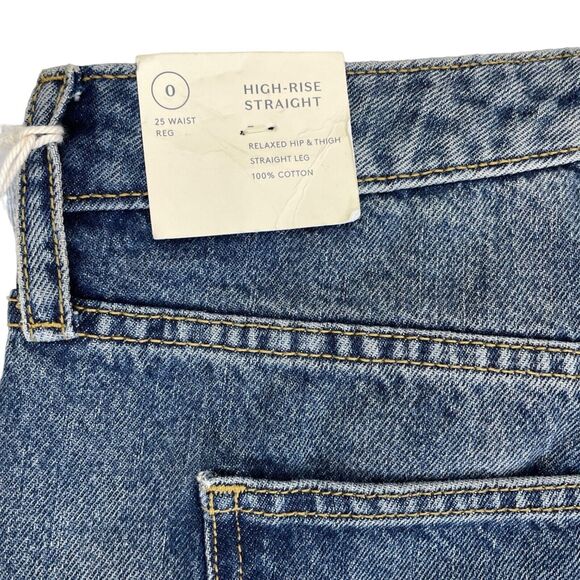 NWT Universal Thread High Rise Straight Jean Raw Hem 0/25 - Picture 9 of 11